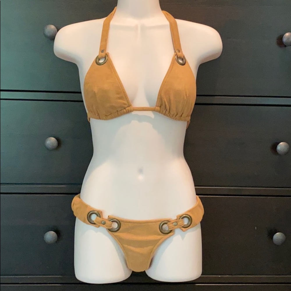 🔥 2 piece suede-like swim or lounge 🔥